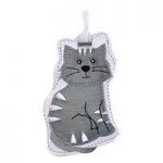 Foufou Dog Grey Tabby Cat Luggage Tag