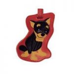 Foufou Dog Miniature Pinscher Luggage Tag