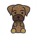 Foufou Dog Boxer Rhinestone Sticker
