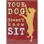 Dog is Good Your Dog Doesn’t Know Sit Fridge Magnet