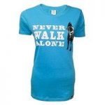 Dog is Good Never Walk Alone T-Shirt Woman Turquoise