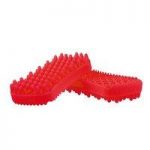 Pet + Me Red Firm Long Silicone Brush